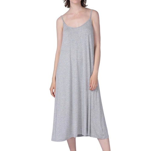 Women's Soft Cami Nightgown Scoop Neck Plus Size Stretch Sleeveless Sleep Dress - Imagen 12 de 46
