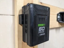 Tool Storage - 60v Greenworks Pro Battery Wall Mount or Undershelf Mount for 60v