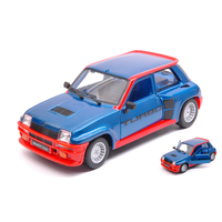 Renault 5 Rurbo 1982 Blue/Red 1:24 Burago Auto Stradali -D- Neues Modell