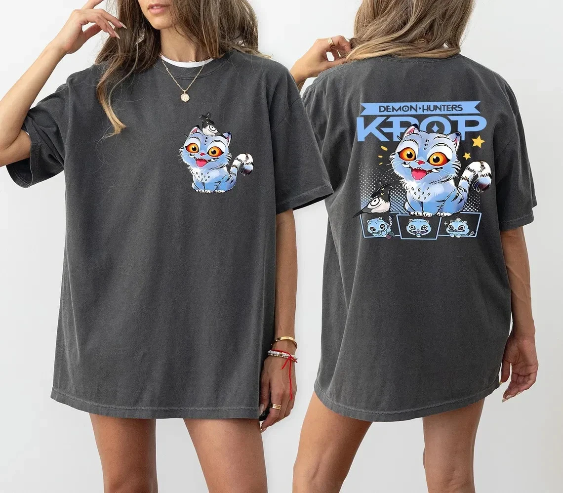 Kpop Saja Demon Hunter Tiger Shirt, Derpy Tiger And Bird Demon Hunter Tiger Tee