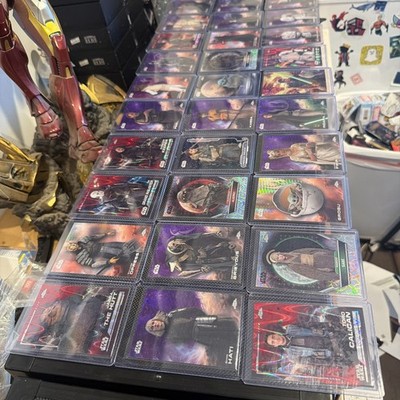 Star Wars Chrome Hyperspace Galaxy Lot Of 36 Base Variations