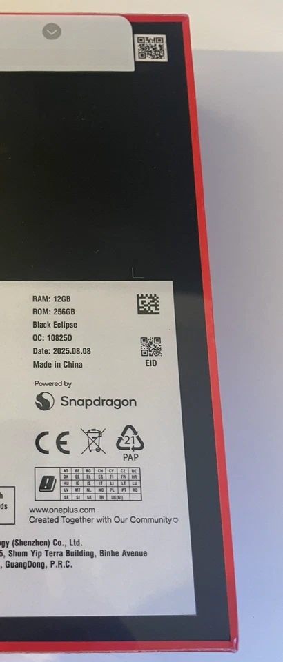 OnePlus 13 5G 256GB Global EU Version – Schwarz Eclipse – Neu & OVP – Ungeöffnet - Bild 2 von 2