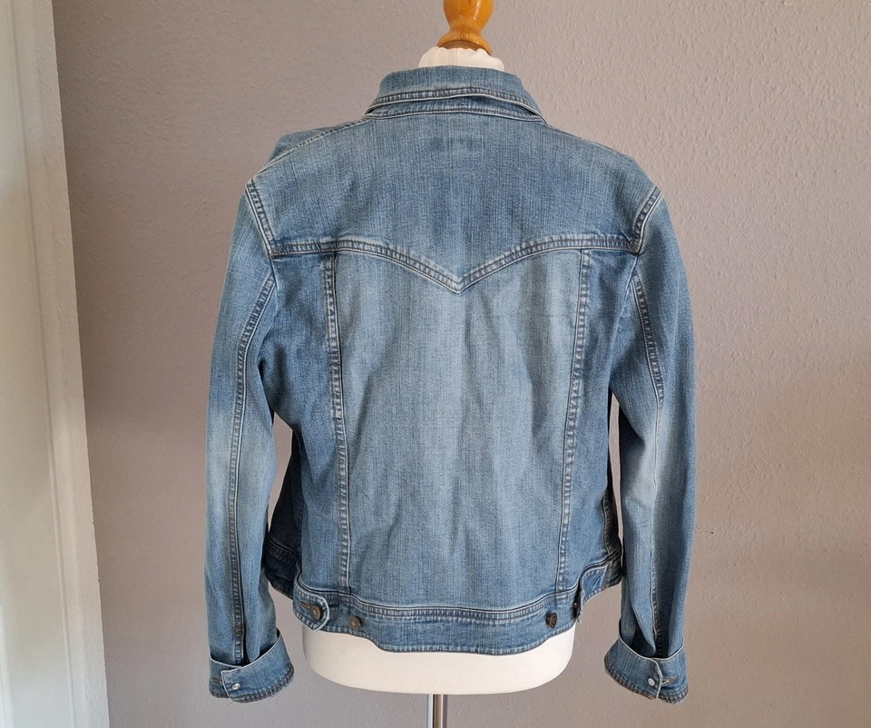 H&M 42 Jeansjacke Damen blau Denim Jacke - Bild 3 von 4