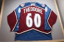 2005-06 NHL CCM Colorado Avalanche Jose Theodore Hockey Jersey Size XL 10 yr ann