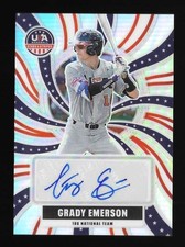 Grady Emerson 2026 Panini Stars & Stripes Autograph Silver Prizm RC USA Auto SP
