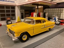 Custom 1 Of A Kind 1955 Chevrolet Bel Air 143 Scale With Box Display Case