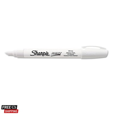Sanford 35558 Oil-Based Paint Marker, Medium Point, White, 1-Count