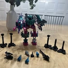 Vtg Hasbro Transformers G1 Decepticon Seacons Piranacon Set of 6 W Accessories
