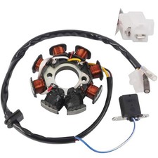 Magneto Ignition Stator 4 wires AC 8 Poles Fits for GY6 49cc 50cc 80cc 100cc ...