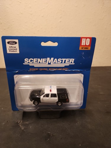 Ford Expedition Police escala HO Walthers SceneMaster 949-12041 blanco y negro nuevo | Condition: New