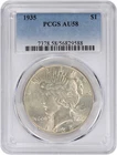 1935 Peace Silver Dollar AU58 PCGS