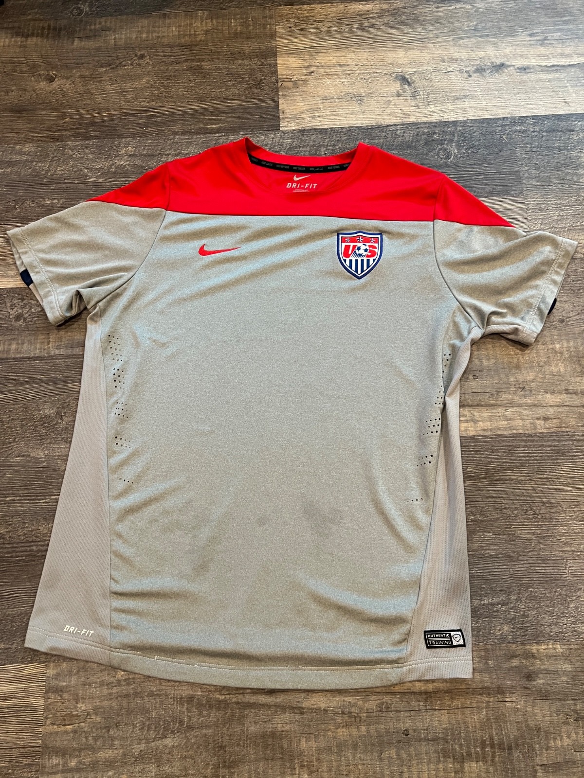 Nike USMNT Authentic Training Jersey DriFit Sz XL Futbol USA Soccer