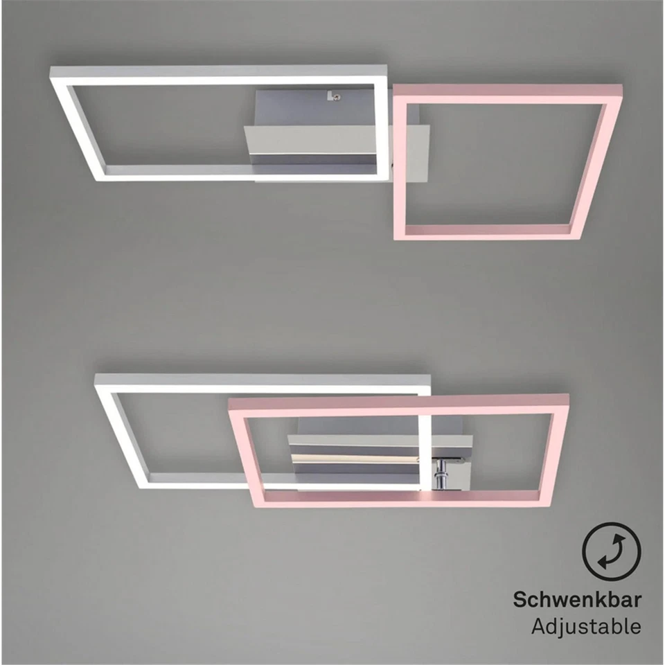 Deckenleuchte Briloner Frame Deckenlampe LED 30W Chrom Dimmbar Fernbedienung CCT - Bild 2 von 4