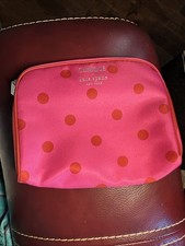 Kate Spade X Clinique Pink Polka Dot Cosmetic Travel Bag Limited Edition