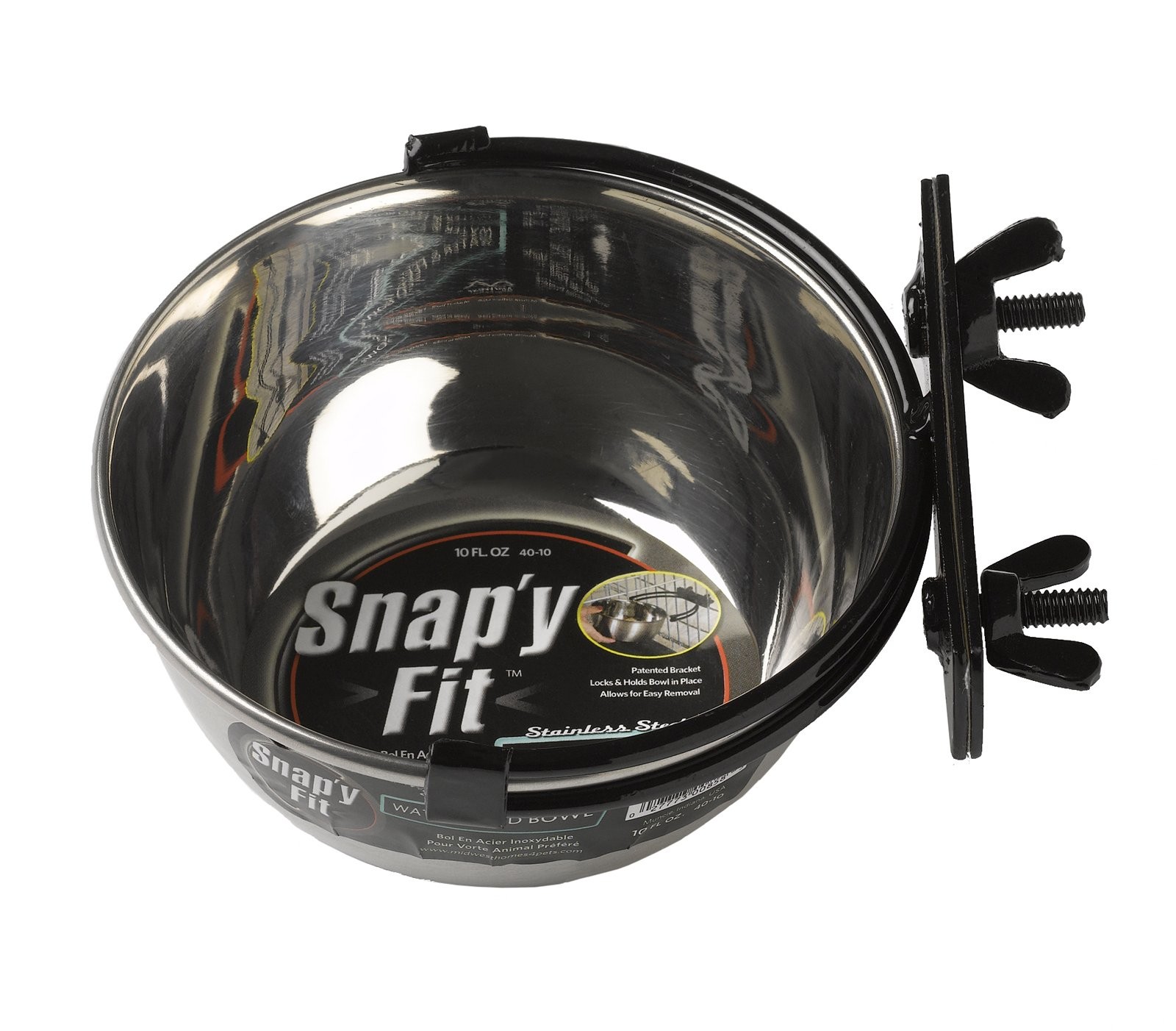 Midwest Homes For Pets Snap'y Fit Stainless Steel Food Bowl/pet Bowl, 