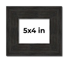 Photo Size Contemporary Black Frame - UV Acrylic, Backing, Hanging Hardware