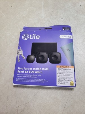 Tile by Life360 - Life360 Tile Mate Essentials - Bluetooth Trackers New Sealed