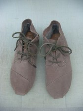 TOMS Gray Suede Moccasins Size 7