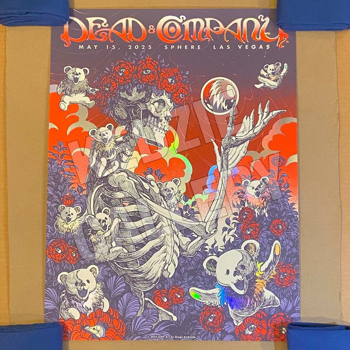 Dead & Company 2025 5/15 May 15 Sphere Las Vegas GALAXY FOIL