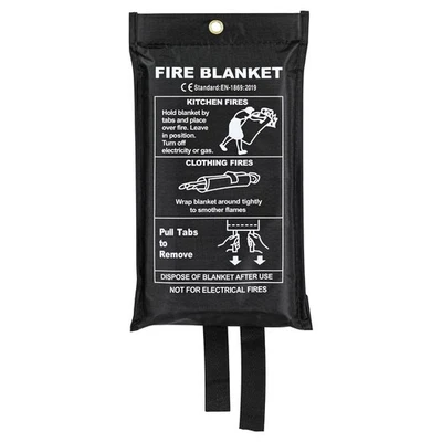 BOND HARDWARE New Quick Release Home & Office Safety Large Fire Blanket In Case 1m X 1m