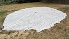 VINTAGE 1959 USAF VIETNAM MILITARY 24 FT WHITE PARACHUTE CANOPY NO TIES NYLON