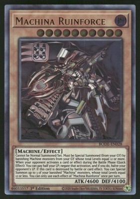Machina Ruinforce Ultra Rare Burst of Destiny BODE-EN028 NM