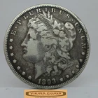 1893 KEY DATE Morgan Silver Dollar, Mintage of 378,000, Reverse Damaged -#C55641