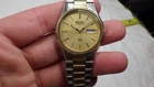 Vintage Seiko SQ Two Tone Quartz Wristwatch Watch 5H23-7B79 A1 Oyster Dial