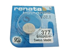 RENATA 377 SR626SW Battery Watch Coin Cell SR66 1.55V Batteries Silver Oxide