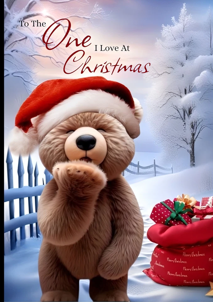 HANDMADE Christmas Card/To The One I Love At Christmas