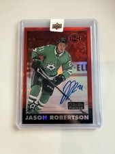 Jason Robertson Rookie O-Pee-Chee Platinum Retro Red Rainbow Autograph Card