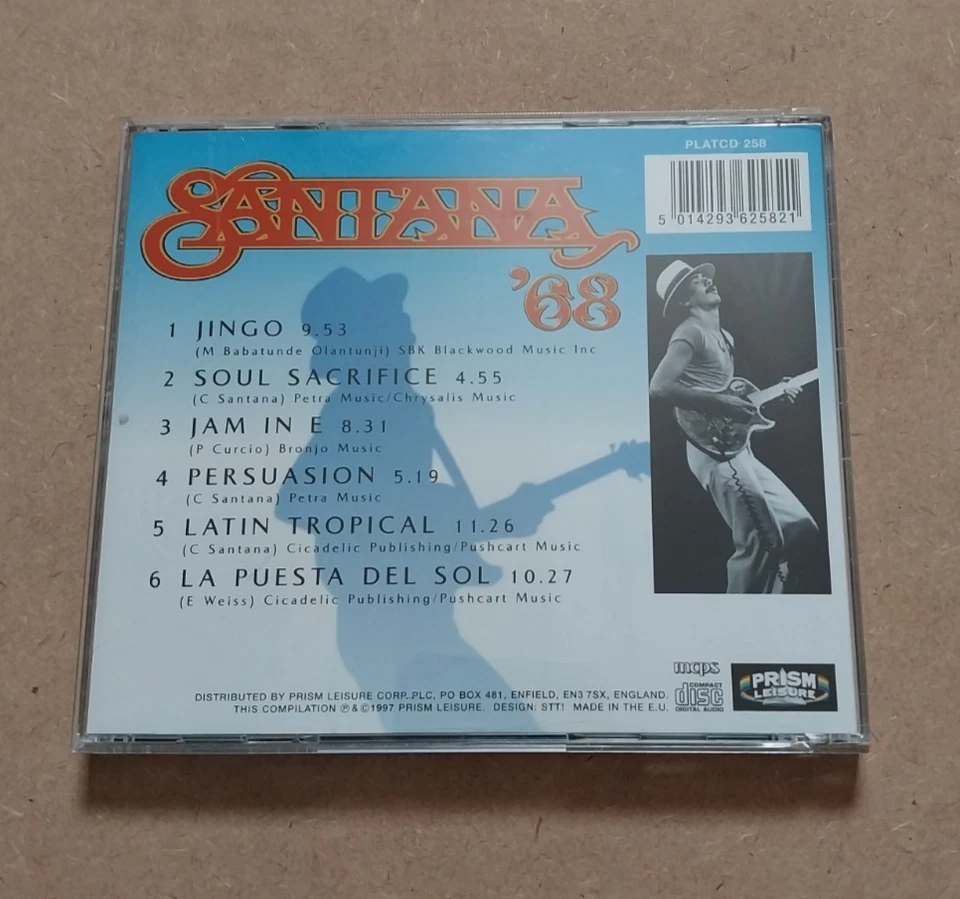 Santana - Santana '68 (Reissue CD Compilation Album - 1997 - Image 2 of 3