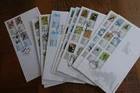 GB Collection of 17 Different POST & GO First Day Covers FDCS