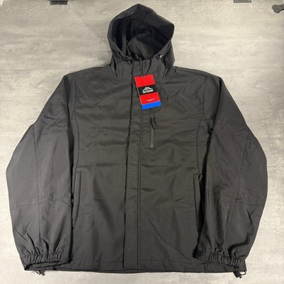Outdoor Exploration Jacket Mens L Softshell Black Waterproof Windproof NEW