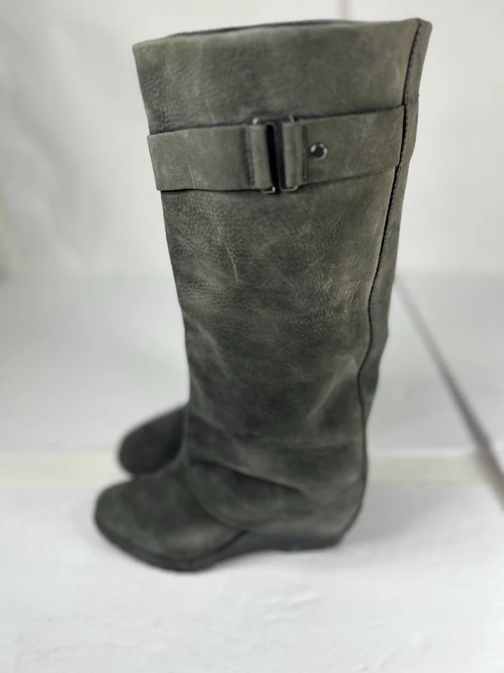 Sorel женщин после работы загрузки 7,5 высокий черный шнурует вверх на танкетке готический ведьма прихоть - Изображение 4 из 4