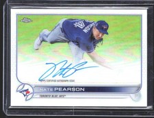 Nate Pearson 2022 Topps Chrome Veteran Autographs Refractor SN,AU #/499