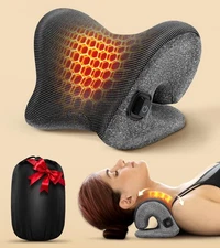 5X Pain Relief Neck Massager with Heat, Graphene-Infused Instant Heating Neck...