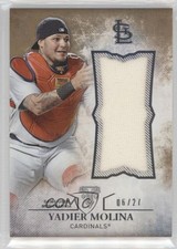 2015 Topps Triple Threads Unity Single Jumbo Relics Sepia 6/27 Yadier Molina 8s6
