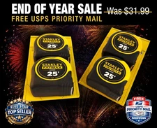 STANLEY Fatmax 2 pack 25' Tape Measure with Slide Lock - FMHT74038