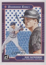 2021 Panini Donruss Diamond Kings Independence Day Mike Yastrzemski #28 0to2
