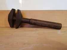 alt Engländer Franzose Schraubenschlüssel Oldtimer Eisen Schosser Hammer 1600Gr