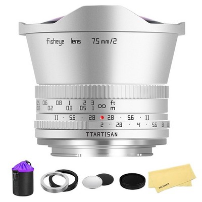 TTArtisan 7.5mm F2.0 Fisheye APS-C Manueller Ultra-Wide Objektiv für Sony E