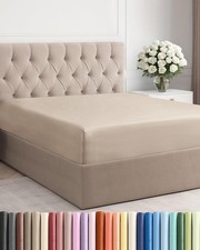 Queen Fitted Bed Sheet - Bottom Single Fitted Sheet Only - Ultra-Soft Hotel L...