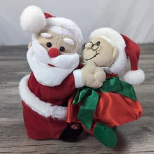 Dancing Santa And Mrs Claus Jingle Bell Rock Vintage Musical Toy/Gift