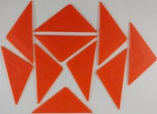 Orange Tri-Edge Window Film Tint Installation Tool