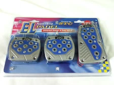 Universal Racing Style 12v Lighted Foot Pedals Pad Covers Manual Transmission 