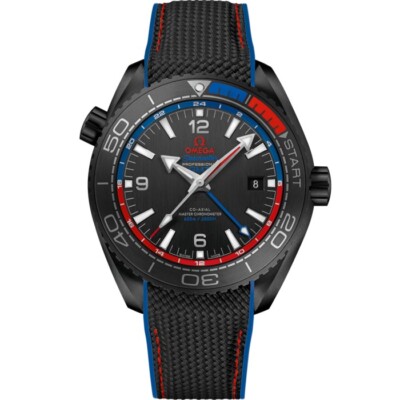 OMEGA SEAMASTER PLANET OCEAN GMT CERAMIC ETNZ WATCH 45.5MM 215.92.46.22.01.004