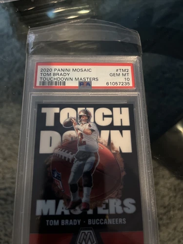 2020 Panini Mosaic Tom Brady Touchdown TD Masters Prizm PSA 10 GEM MINT