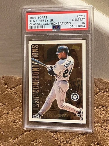 1996 Topps Ken Griffey Jr. PSA 10 CC1 Classic Confrontations Card NEWCASE LOWPOP