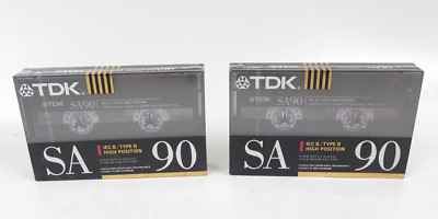2x einzelne TDK SA 90 Super Avilyn Cassette IEC II / Type II Kassetten  in OVP